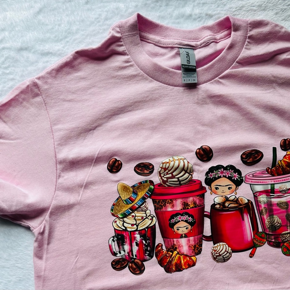 Pink coffee lover shirt